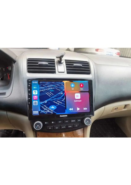 Honda 2003-2008 Accord Android Sürüm 13 Kablosuz Carplay Navigasyon Multimedya 10 Inç Ekran 2gb Ram 32GB Rom Hafıza