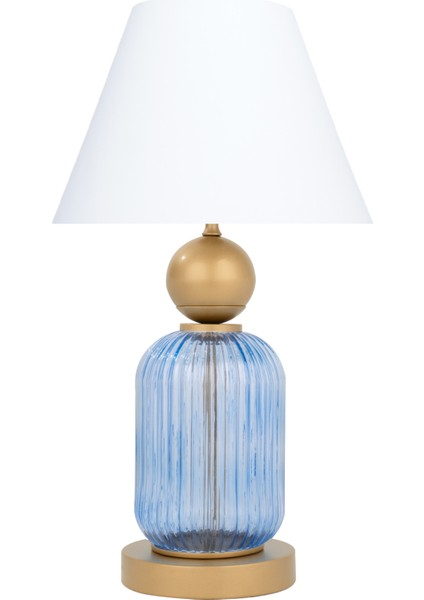Lotus Royal Blue Koni Cam Abajur