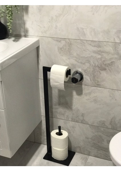 Tuvalet Kağıtlığı/ Ayaklı Yedekli Wc Kağıtlığı
