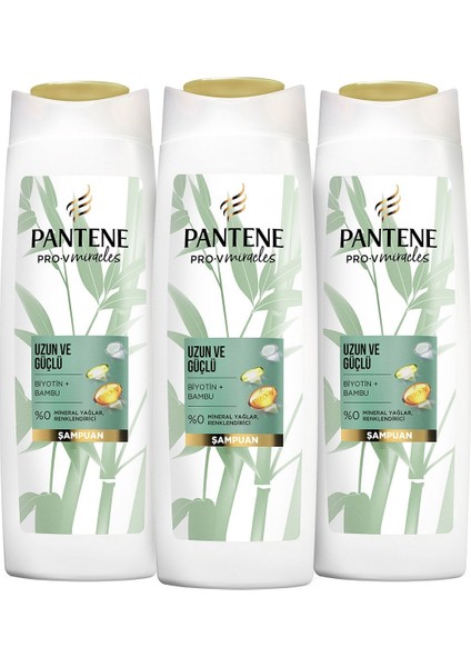Uzun Ve Güçlü Saçlar Bambu Biyotinli Şampuan 350 Ml X 3 Adet