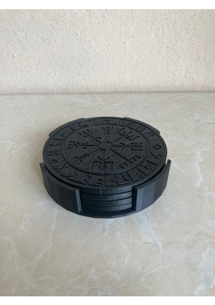 Vegvisir 2 - Denizci Bardak Altlığı Seti - Organik Plastik fiyatları