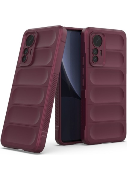 Xiaomi Mi 12 Lite Kılıf Mat Parmak Izi Yapmaz Elden Kaydırmaz Içi Kadife Kamera Korumalı Silikon
