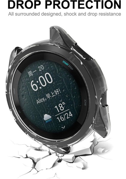 Garmin Forerunner 265S Drop Anti-Drop Izleme Kılıfı Şeffaf Tpu Koruyucu Çerçeve Kapağı (Yurt Dışından) fırsatları