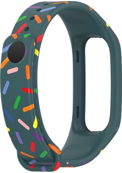 Oppo Band Entegre Silikon Kayış Izleme Kasası Renkli Benekli Bilek Bandı (Yurt Dışından) fırsatları