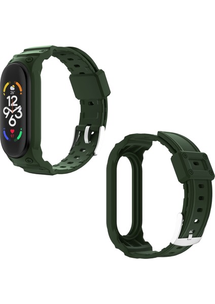 Xiaomi Mi Band 5/6/7 Entegre Tpu Watch Case Bilek Band Yedek Saat Kayışı Için (Yurt Dışından) fırsatları