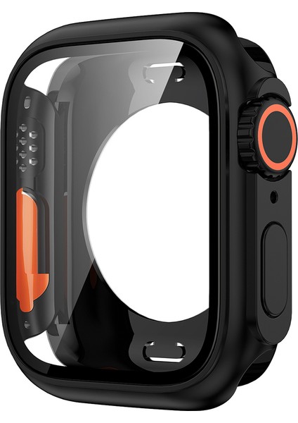 Apple Watch Serisi 8/7 41MM Sabit Pc Kılıfı Hd Touch Hassas Izleme Kapağı Temperli Cam Ekran Koruyucu (Yurt Dışından)