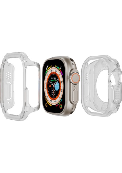 Apple Watch Ultra 49MM Izle Kılıfı Pc+Tpu Çizelge Anti Koruyucu Kapak (Yurt Dışından)