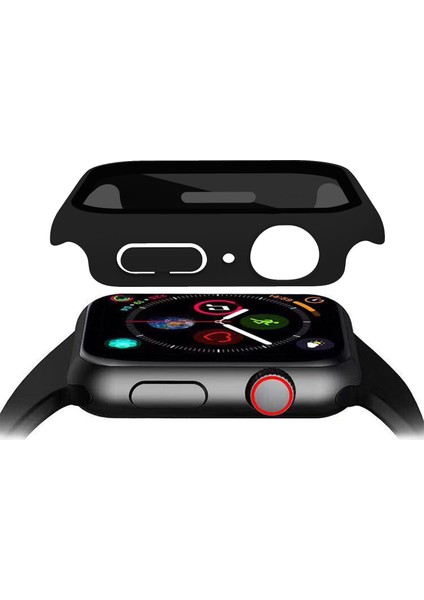 Apple Watch Serisi 6/5/4 / Se / Se (2022) 44MM Sert Pc Mat Saat Kılıfı Kapak Anti-Spy Temperli Cam Film (Yurt Dışından) indirimleri