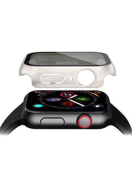 Apple Watch Serisi 6/5/4 / Se / Se (2022) 44MM Sert Pc Mat Saat Kılıfı Kapak Anti-Spy Temperli Cam Film (Yurt Dışından) indirimleri