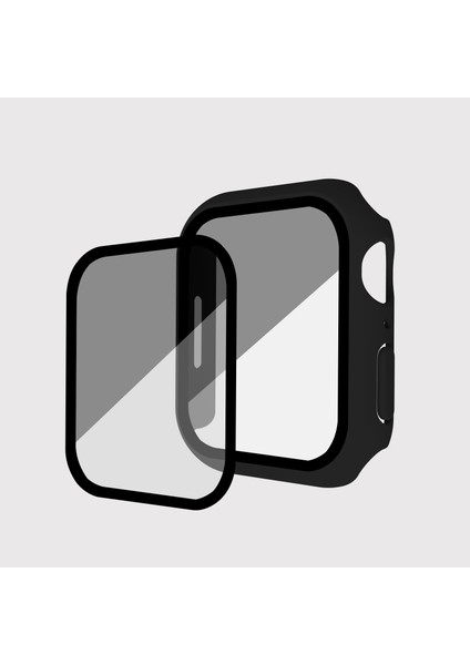 Apple Watch Serisi 8/7 45MM Mat Watch Case Anti-Spy Temperli Cam Film Sabit Pc Izleme Kapağı (Yurt Dışından) fiyatları