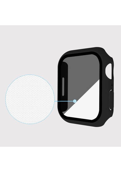 Apple Watch Serisi 8/7 45MM Mat Watch Case Anti-Spy Temperli Cam Film Sabit Pc Izleme Kapağı (Yurt Dışından) modelleri
