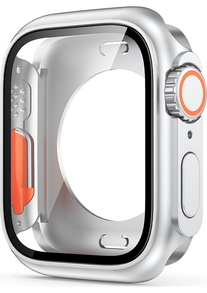 Apple Watch Serisi 8/7 45MM Genel Koruyucu Kapak Havalı Cam Ekran Koruyucu ile Sabit Pc Izleme Kılıfı (Yurt Dışından)