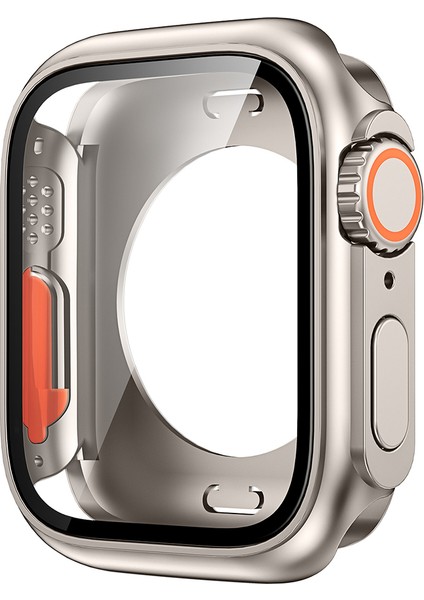 Apple Watch Serisi 8/7 45MM Genel Koruyucu Kapak Havalı Cam Ekran Koruyucu ile Sabit Pc Izleme Kılıfı (Yurt Dışından)