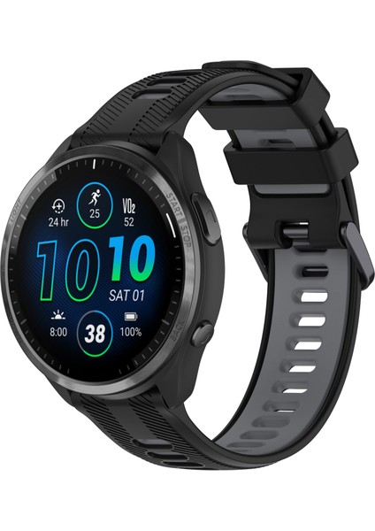 Garmin Forerunner 965 /955 /945 / 935/745 Silikon Silicone Watch Band Twill Doku Çift Renkli Bilek Kayışı (Yurt Dışından) indirimleri