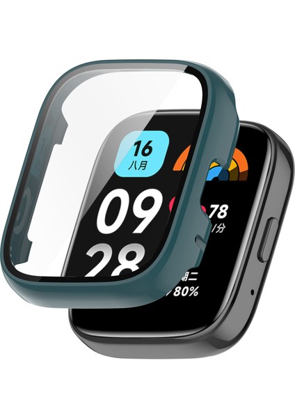 Xiaomi Redmi Watch 3 Lite Temperli Cam Filmli Ultra-Ince Saat Koruma Kapağı ile Genel Pc Kılıfı (Yurt Dışından)