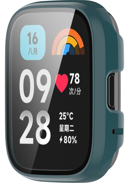 Xiaomi Redmi Watch 3 Lite Temperli Cam Filmli Ultra-Ince Saat Koruma Kapağı ile Genel Pc Kılıfı (Yurt Dışından)