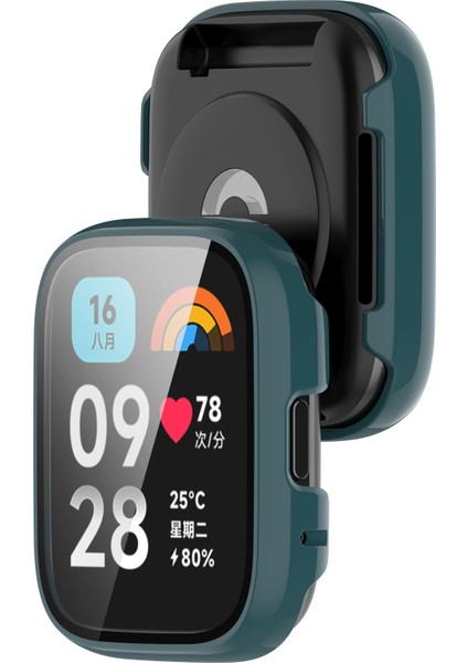 Xiaomi Redmi Watch 3 Lite Temperli Cam Filmli Ultra-Ince Saat Koruma Kapağı ile Genel Pc Kılıfı (Yurt Dışından)