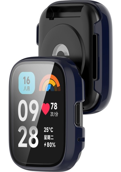 Xiaomi Redmi Watch 3 Lite Temperli Cam Filmli Ultra-Ince Saat Koruma Kapağı ile Genel Pc Kılıfı (Yurt Dışından) modelleri