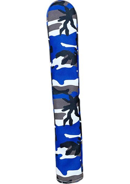 Golf Hizalama Çubukları Kapak Sentetik Deri Golf Headcover 2 Çubuk Mavi Tutar (Yurt Dışından)