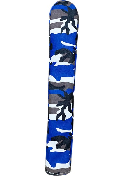 Golf Hizalama Çubukları Kapak Sentetik Deri Golf Headcover 2 Çubuk Mavi Tutar (Yurt Dışından)