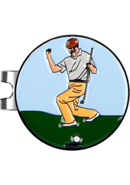 Şapka Klipsli Aksesuarlar Stili İle Golf Işaretleyici C (Yurt Dışından)