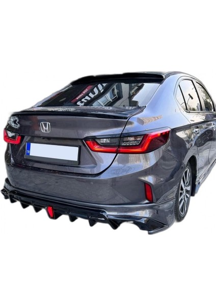 Honda City (2021 - 2023) Yofer Style Arka Ek ve LED (Plastik)