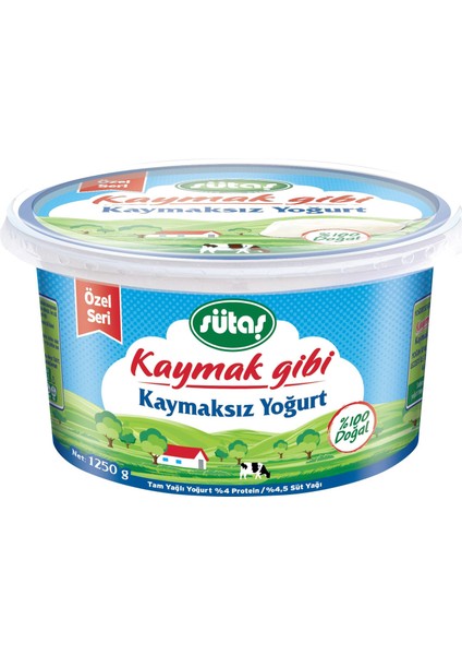 Kaymak Gibi Kaymaksız Yoğurt 1250 G
