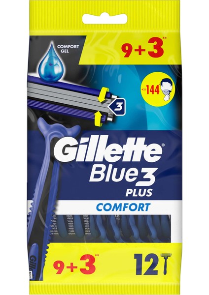 Blue3 Comfort Kullan At Tıraş Bıçağı 9+3 Adet