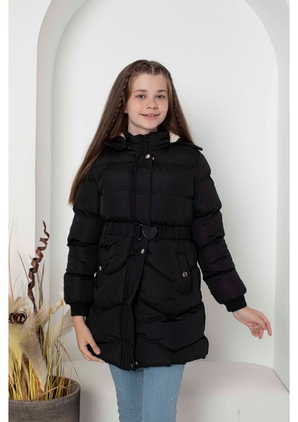 Kapşonlu Içi Yünlü Kız Çocuk Mont fiyatları