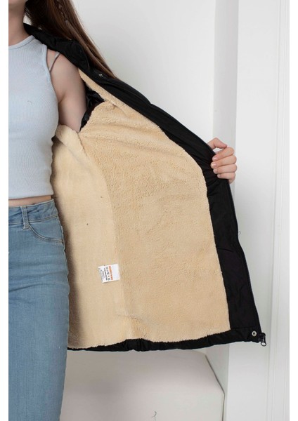 Kapşonlu Içi Yünlü Kız Çocuk Mont fırsatları