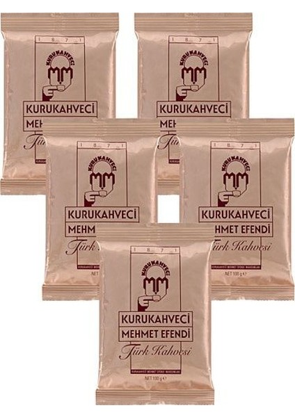 Kurukahveci Mehmet Efendi Türk Kahvesi 100 gr (5 x 100 Gr)