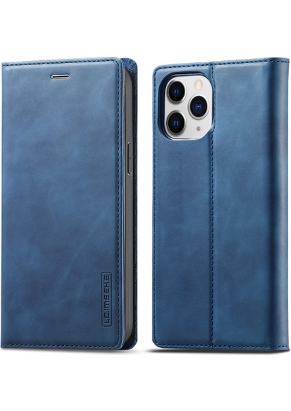 Iphone 12 /12 Pro - Mavi Için Güçlü Manyetik Deri Telefon Kılıfı (Yurt Dışından) modelleri