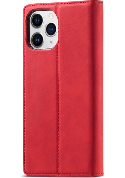Iphone 12/12 Pro Için Güçlü Manyetik Deri Telefon Kılıfı - Kırmızı (Yurt Dışından) fiyatları