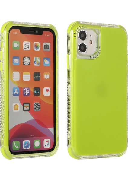 Iphone 12 Pro/iphone 12 Için Sert Pc+Tpu Çıkarılabilir Koruyucu Kılıf - Yellowgreen (Yurt Dışından)