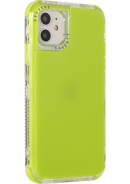 Iphone 12 Pro/iphone 12 Için Sert Pc+Tpu Çıkarılabilir Koruyucu Kılıf - Yellowgreen (Yurt Dışından)