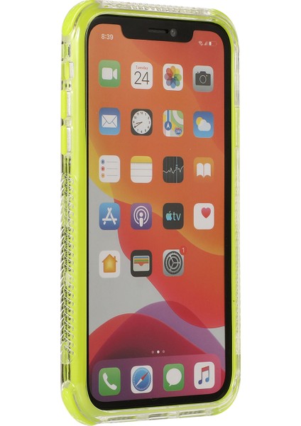 Iphone 12 Pro/iphone 12 Için Sert Pc+Tpu Çıkarılabilir Koruyucu Kılıf - Yellowgreen (Yurt Dışından)