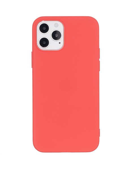 Iphone 12 Pro/iphone 12 Için Saf Renk Mat Yumuşak Tpu Kapak Telefon Kılıfı - Kırmızı (Yurt Dışından)