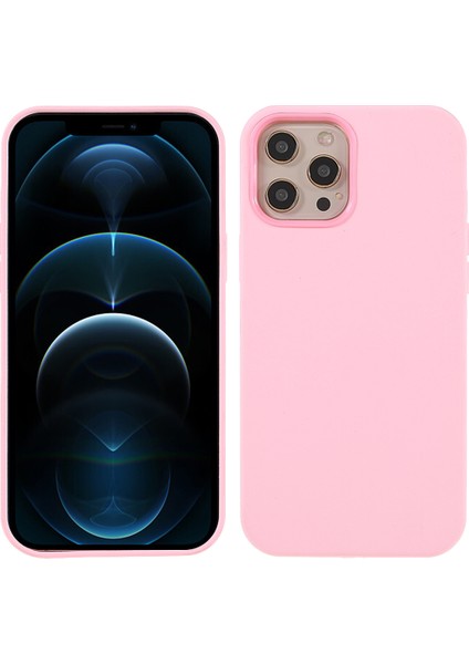 Yumuşak Katı Silikon Ince Fit Tam Gövdeli Şok Geçirmez Koruyucu Telefon Kasası Iphone 12/12 Pro-Rose Pink Için (Yurt Dışından)