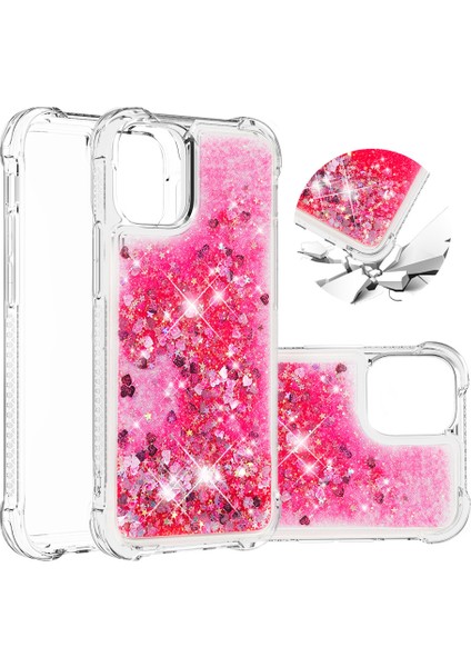 Iphone 12 Pro/12 Için Tpu Quicksand Inside Cover - Red (Yurt Dışından)