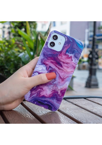 Iphone 12/12 Pro Telefon Kılıfı Için Imd Mermer Desen Yumuşak Tpu Koruyucu Kılıf Cep Telefonu Anti-Çizgiye Geri Kapak Kırmızısı (Yurt Dışından) fırsatları