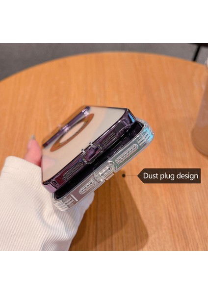 Iphone 12 Pro-Çizelge Anti-Cratch Kapak Elektraplatma Tpu+Cam Telefon Kabuk Mavisi (Yurt Dışından)