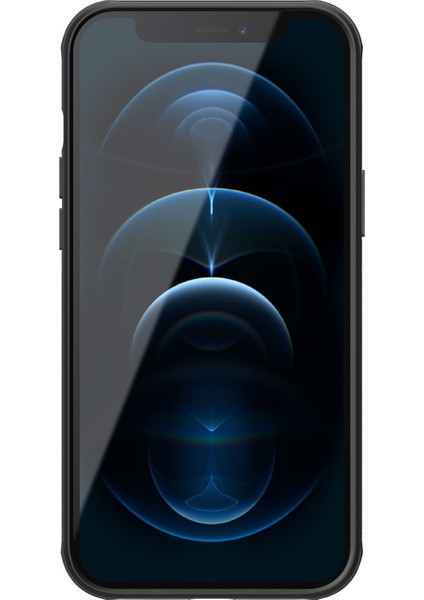 Iphone 12/12 Pro - Black Için Süper Buzlu Kalkan Pro Tpu + Pc Hybrid Kılıf (Logo Kesimi Ile) (Yurt Dışından) fiyatları