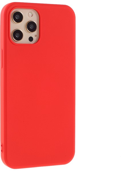 Iphone 12 Pro/12 Için Anti -Drop Sıvı Silikon Arka Kapak - Kırmızı (Yurt Dışından)