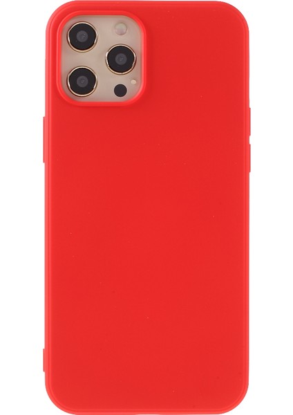Iphone 12 Pro/12 Için Anti -Drop Sıvı Silikon Arka Kapak - Kırmızı (Yurt Dışından)