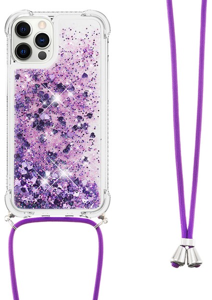 Iphone 12 Pro Max-Purple Için Landard ile Şok Geçirmez Dinamik Quicksand ve Tpu Cep Telefonu Koruyucu Kapak (Yurt Dışından) fiyatları