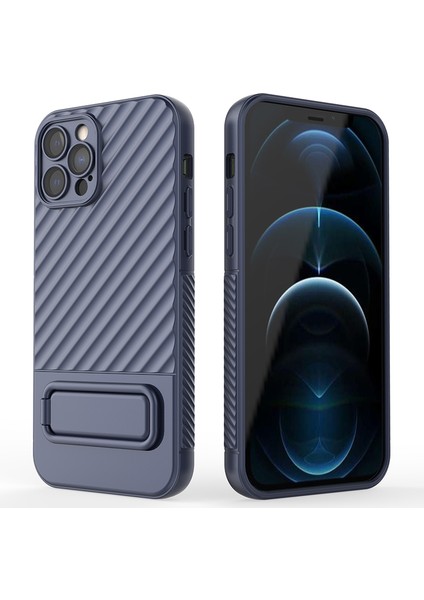 Iphone 12 Pro, Kickstand Design Shockproof Tpu Telefon Kılıfı Için Anti -Cratch Telefon Kapağı - Koyu Mavi (Yurt Dışından) fiyatları
