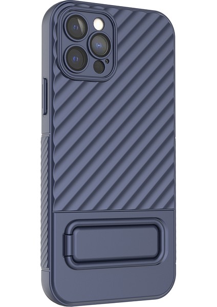 Iphone 12 Pro, Kickstand Design Shockproof Tpu Telefon Kılıfı Için Anti -Cratch Telefon Kapağı - Koyu Mavi (Yurt Dışından) modelleri