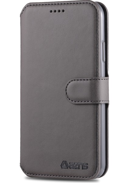 Iphone 12 Pro/iphone 12 Için Cüzdan Deri Stand Kılıfı - Gri (Yurt Dışından) modelleri