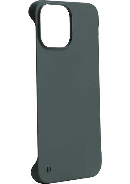 Iphone 12 Pro Max Sert Pc Ince Işık Kauçuklu Mat Şok Geçirmez Telefon Kılıfı Kapak-Siyah Yeşil (Yurt Dışından) fırsatları