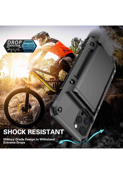 Forıphone 12 Pro Max Tpu+Pc Kart Tasarım Tarafı Slip Olmayan Tasarım Telefon Kılıfı Koruyucu Yeşil (Yurt Dışından)